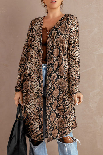 Print Long Cardigan