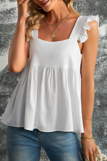 Flutter Shoulder Babydoll Top